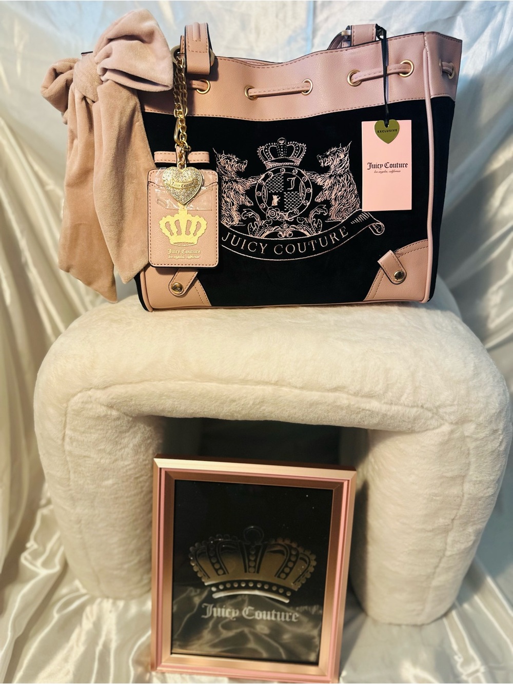 Juicy Couture Classic Scottie Dogs Tote | Liquorice 💎🎀